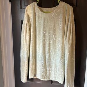 Umgee Cream Textured Blouse